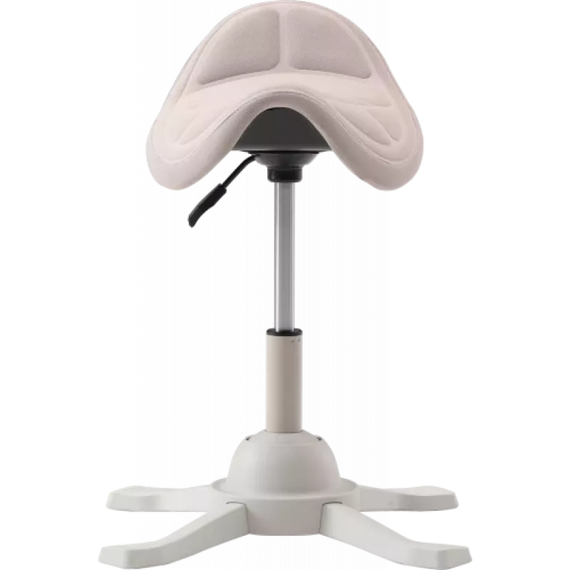 Up Up Toronto ergonomischer Balancesitz Weiß, Elfenbeinstoff, längere Gasfeder