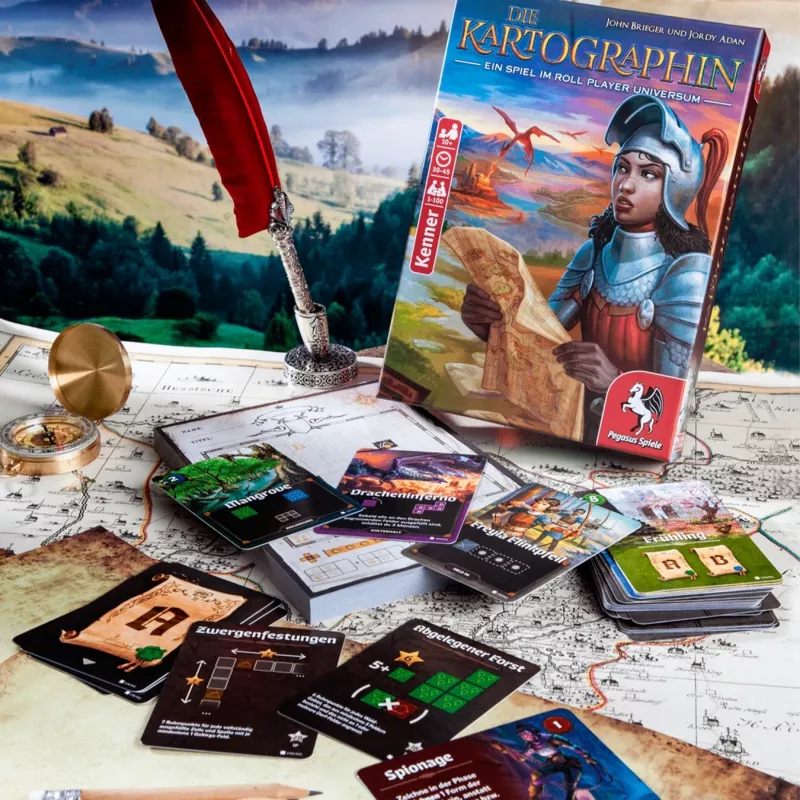 Pegasus Spiele Die Kartographin Brettspiel