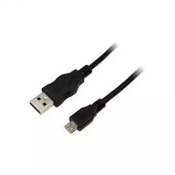 LogiLink USB A auf Micro USB B Kabel 5 m, USB 2.0, Schwarz