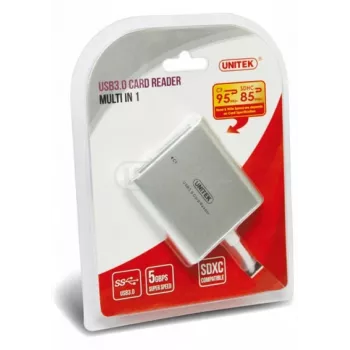 UNITEK Y-9313 Kartenleser USB 3.2 Gen 1 (3.1 Gen 1) Silber
