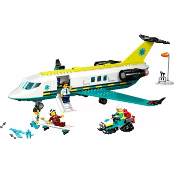 LEGO City Rettungsflugzeug 60465 – kleines Rettungsflugzeug-Bauset, 403 Teile, 4 Minifiguren, Alter 6+