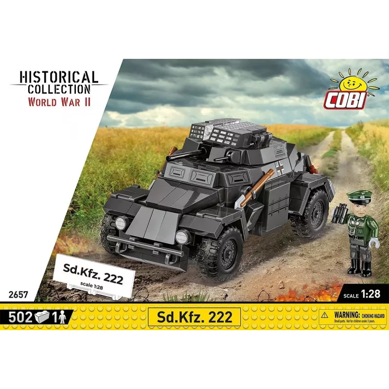 Cobi Blocks Sd.Kfz 222 Modellbausatz COBI-2657 — 502 Bausteine
