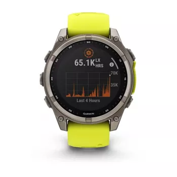 Garmin fenix 8 3.3 cm (1.3) 47 mm Digital 260 x 260 Pixel Touchscreen Titan Wi-Fi GPS (Satellit)