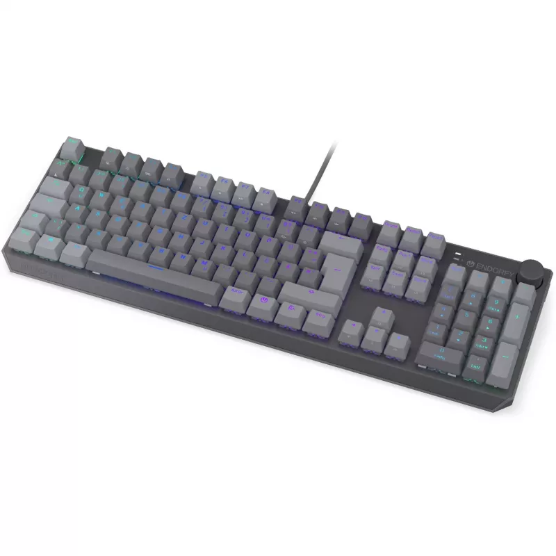 Thock V2, Gaming Tastatur Grau, DE-Layout, ENDORFY Red