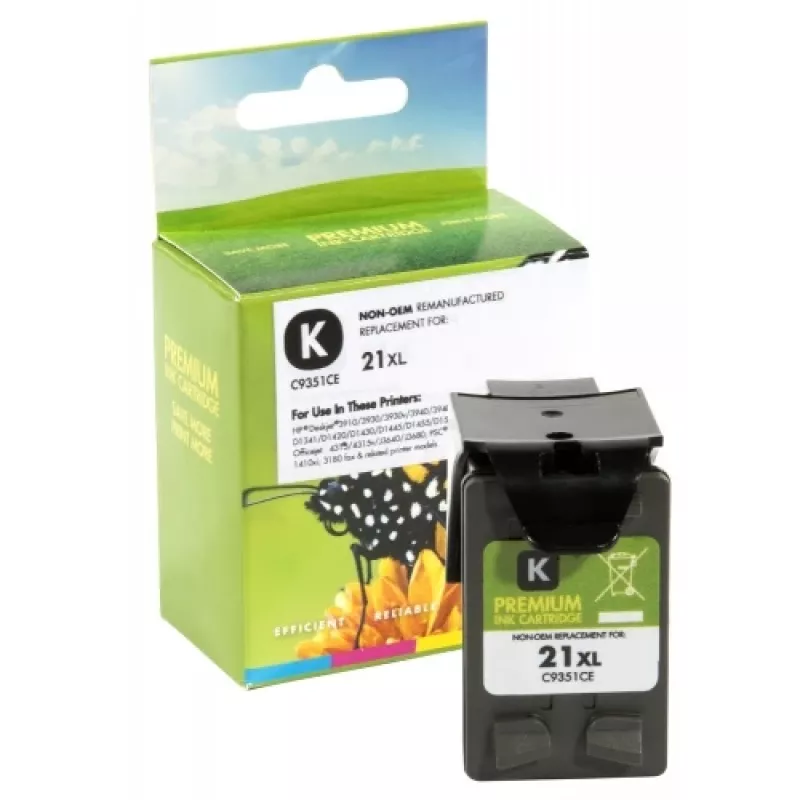 Static Control Kompatibel Hewlett-Packard 21XL (C9351CE) Schwarz, 475 Seiten