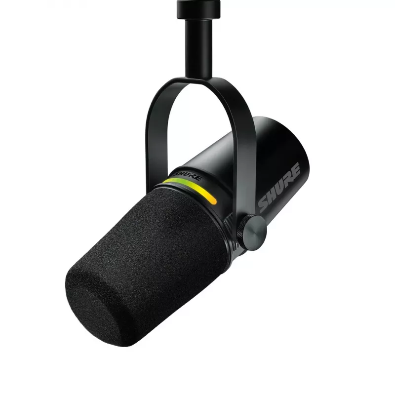 Shure MV7+-K - Vortrags- und Gesangsmikrofon mit XLR/USB-C-Anschluss, schwarz