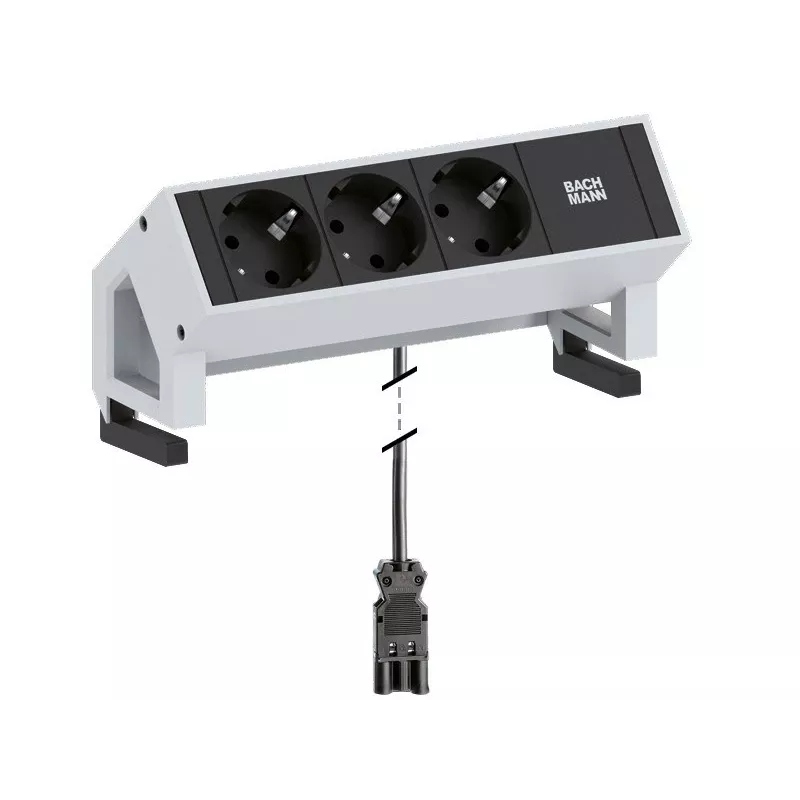 Steckdosenleiste 3 x Typ F Bachmann Desk2
