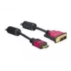 HDMI - DVI Kabel DeLOCK 84343 3,0m Stecker / Stecker