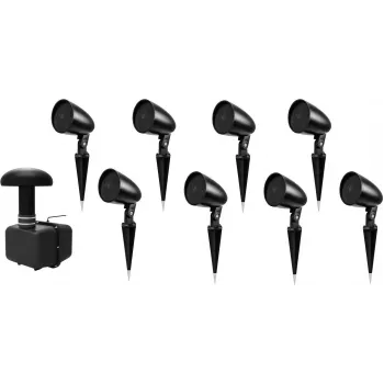 Subwoofer-Set Omnitronic GSUB-8 – 8× Projektor-Lautsprecher, schwarz