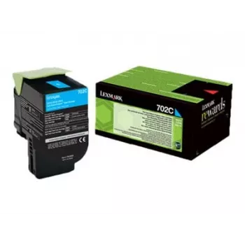 Lexmark 702C R Tonerkartusche 1 Stk. Original Cyan