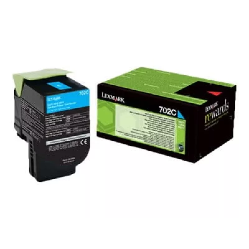 Lexmark 702C R Tonerkartusche 1 Stk. Original Cyan