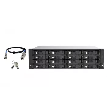 QNAP TL-R1620Sep-RP HDD-Gehäuse Schwarz, Grau 2,5/3,5 Zoll