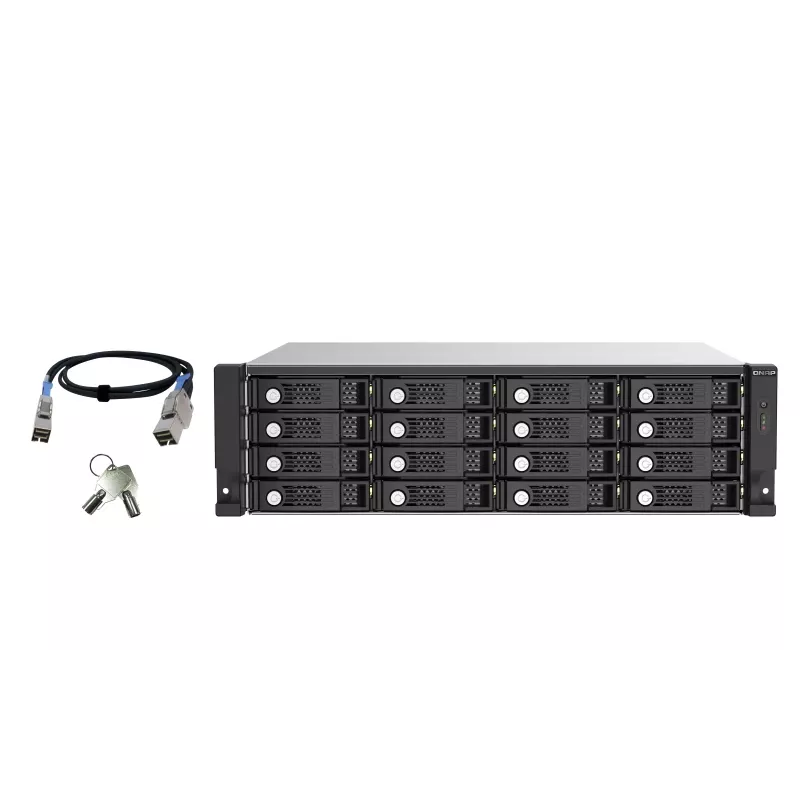 QNAP TL-R1620Sep-RP HDD-Gehäuse Schwarz, Grau 2,5/3,5 Zoll