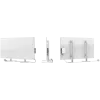 AENO Premium Eco Smart Heater, 700 W, gehärtetes Glas, Infrarot- + Konvektionsheizung, LED-Display, Steckertyp: Europa (Typ E/F), WEISS