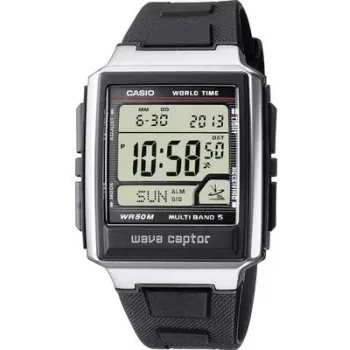 Armbanduhr CASIO WV-59E-1AVEF funkgesteuert, silbernes Gehäuse, 48,3×39×12,5 mm