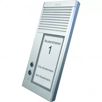 AGFEO DoorSpeak 2, Kabelgebunden, IP33, Aluminium, Aluminium, Wand, 115 mm