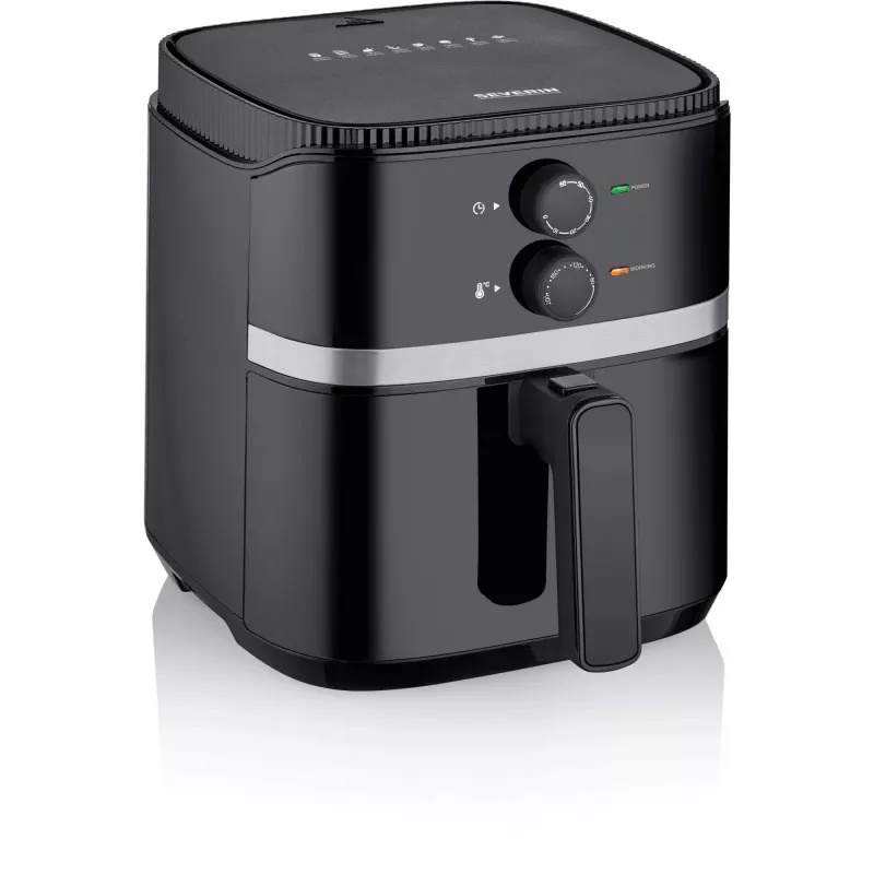 Heißluftfritteuse Severin FR 2452 4,3 L 1500 W Schwarz Silber