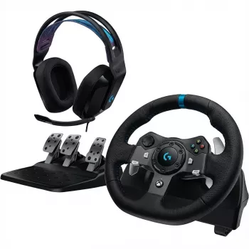 Logitech G G920 - Lenkrad- und Pedalset - Kabelgebunden (991-000551)