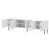 4D RTV-Schrank PALAZZO BIS 201x40x60 weiß matt