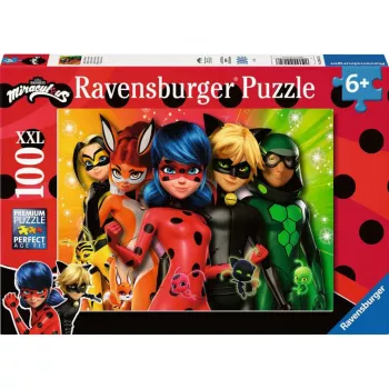 Kinderpuzzle Ravensburger – Ladybug en mission, 100 Teile