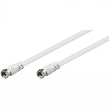 Wentronic Goobay SAT-Verbindungskabel, Weiß, 1,5 m - F-Stecker F-Stecker (11721)