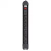 Power extension MACLEAN MCE11 — 8 AC outlets, 1.5 m Kabel, indoor, Schwarz, with on/off switch