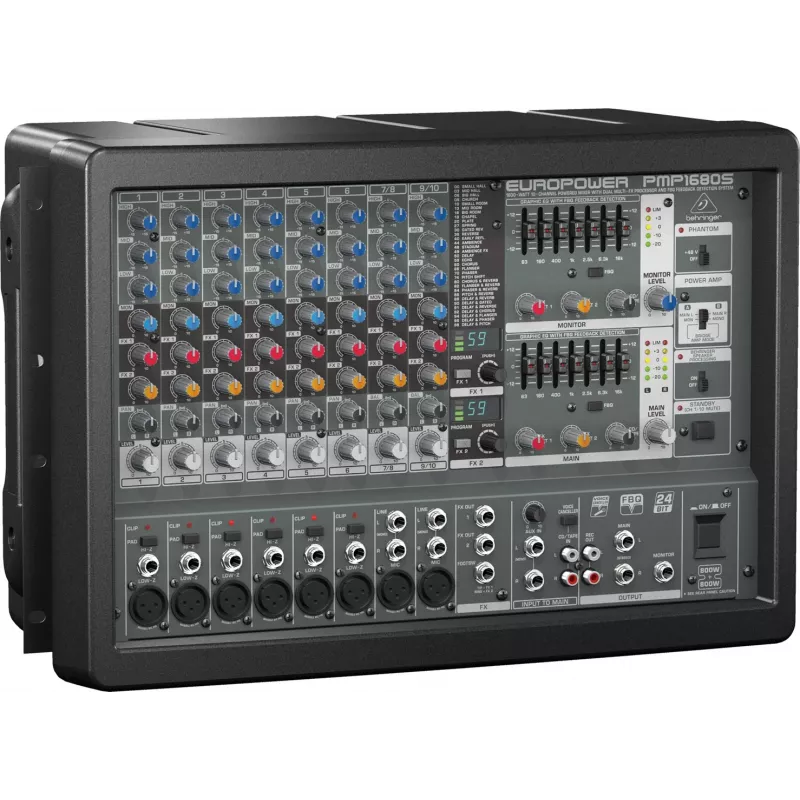 Behringer PMP1680S Audiomixer 10 Kanäle 10 - 200000 Hz Schwarz