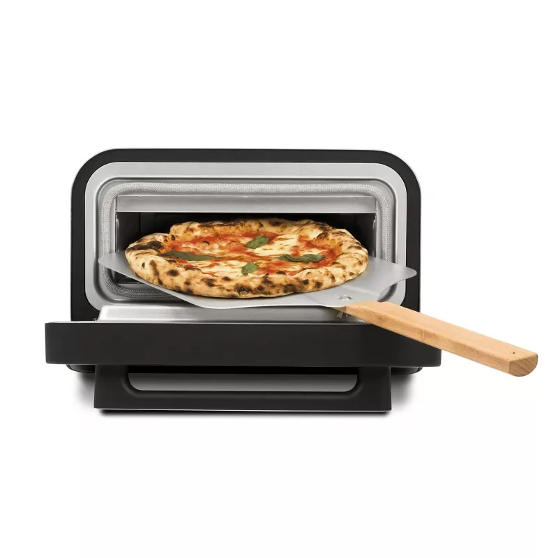 Pizzaofen G3FERRARI G10204 — Tisch-Pizzaofen, 1 Pizza, 1850 W, max. Ø 30 cm, Schwarz/Silber