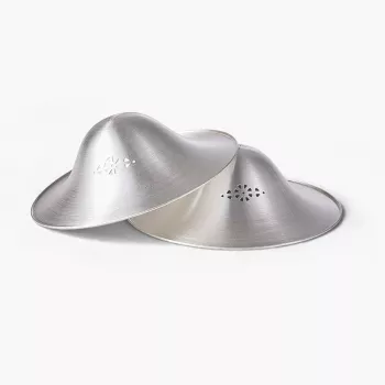 Momcozy 999 Silber Stillschild 55MM 2 Stück L
