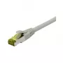 Patchkabel RJ45, CAT6A 500Mhz, 2m, Grau, S-STP(S/FTP), TPE/LSZH(Ultraflex), AWG26, mit Cat.7 Rohkabel, Synergy 21 (S217605)