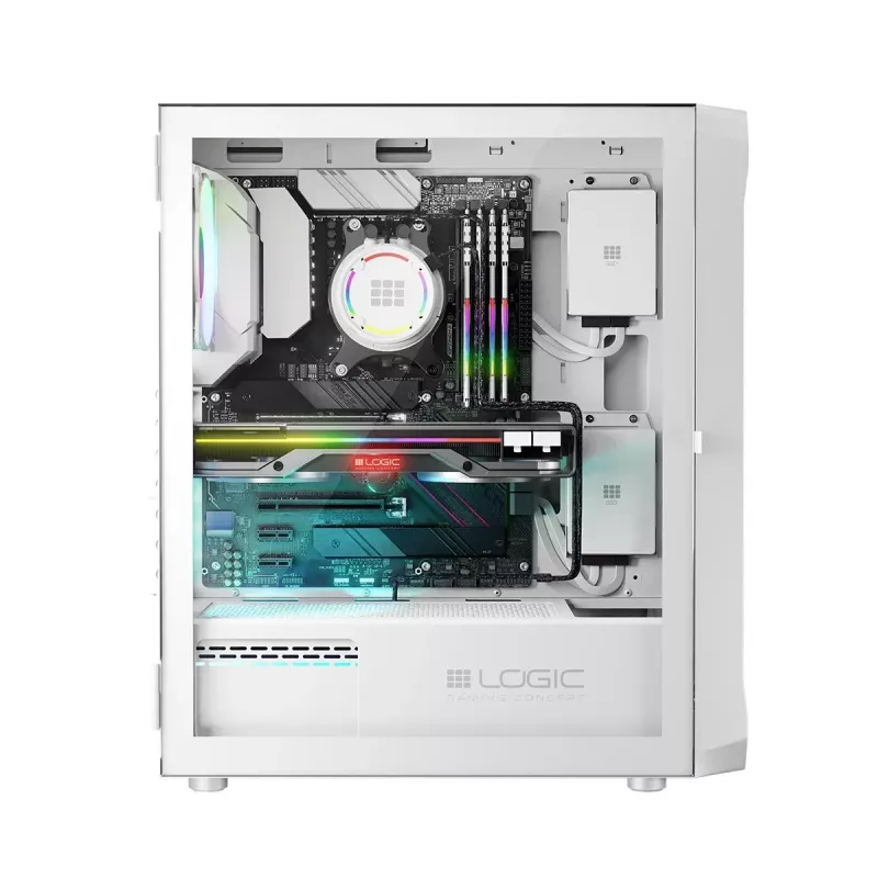Logic PORTOS ARGB MINIDI USB 3.0 Gehäuse Weiß
