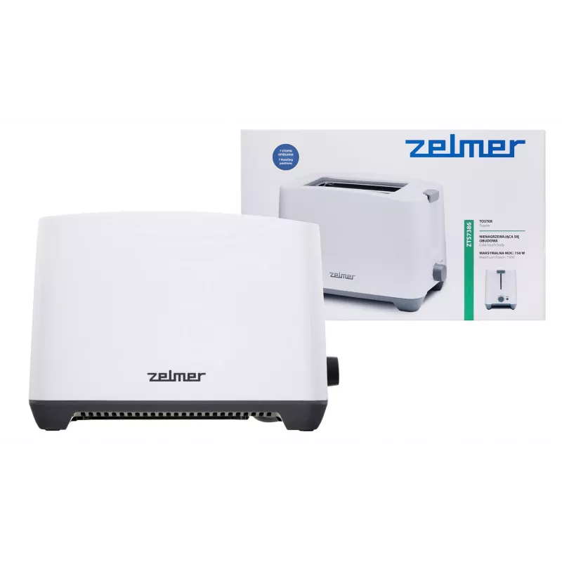 Zelmer ZTS7386 Toaster 2 Scheiben 750 W Weiß