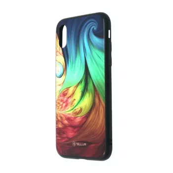 Phone cover Tellur Cover Glass Print für iPhone XR Mesmeric – robuste rückseitige Schutzhülle mit Glasprint