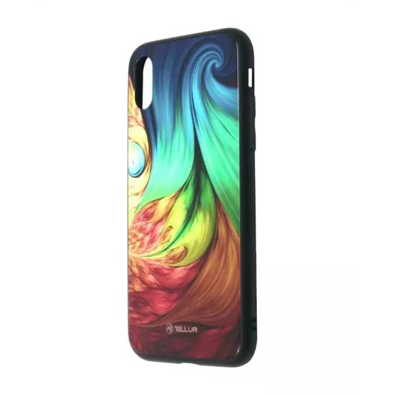 Phone cover Tellur Cover Glass Print für iPhone XR Mesmeric – robuste rückseitige Schutzhülle mit Glasprint