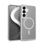 Crong Hybrid Matte Magnetic Hülle für Samsung Galaxy S26 — TPU + PC, Grau
