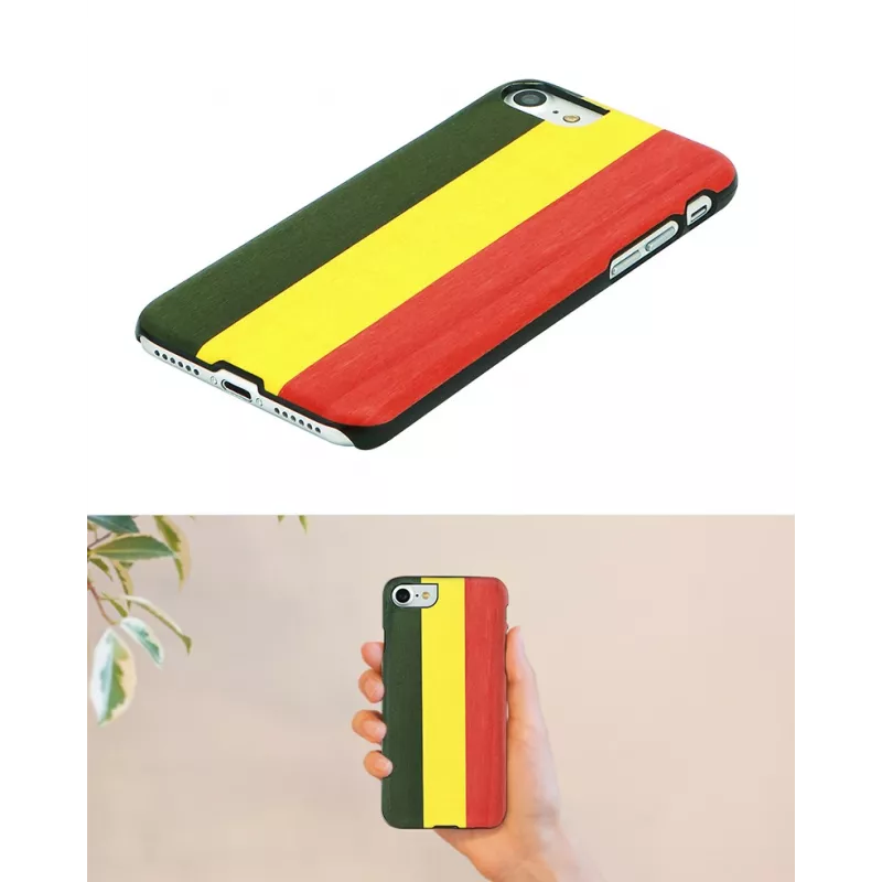 Smartphone-Hülle man and wood für iPhone XR — Reggae Schwarz