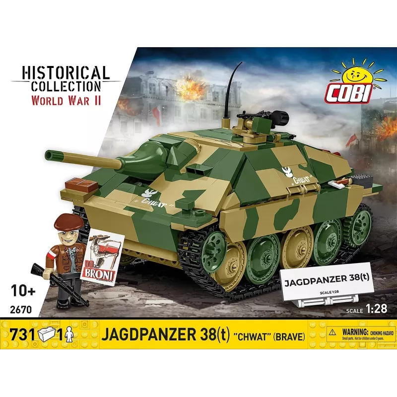 Cobi Blocks Jagdpanzer 38t Brave Konstruktionsset, 731 Teile