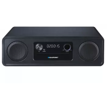 Micro-HiFi-System BLAUPUNKT MS20BK — CD/MP3/WMA, Bluetooth 5.0, UKW, USB, MicroSD, 2×20W RMS, AUX, RCA, LED-Anzeige, 100–240V, schwarz
