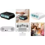 LogiLink SC0121W Radiowecker FM USB mit taktilen Tasten, Weckfunktion Weiß