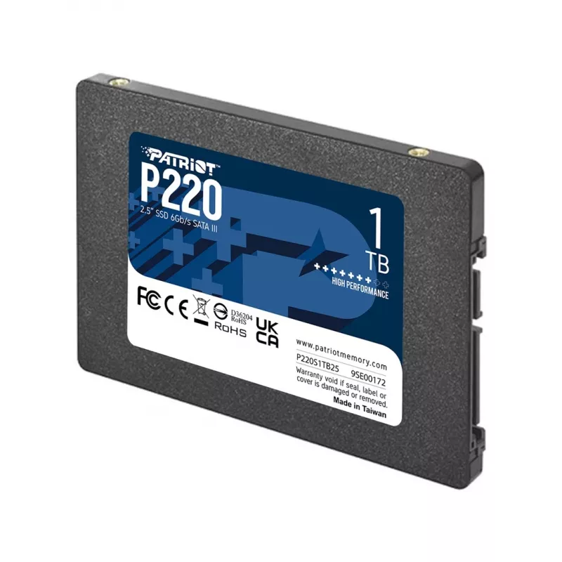 2,5 Zoll SATA III SSD PATRIOT P220 1 TB — 550/500 MB/s, 50k IOPS, 7 mm