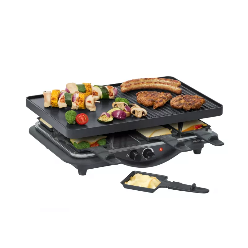 Raclette-Grill Steba RC 28 8 Personen 1400 W Schwarz Chrom