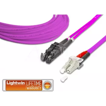 Lightwin Hochwertiges Duplex LWL Patchkabel, MM OM4, E2000 - LC LWL Patchkabel (LDP-50 E2-LC 2.0 OM4)