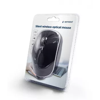 Maus USB OPTICAL WRL Schwarz/SILENT MUSW-4BS-01 GEMBIRD