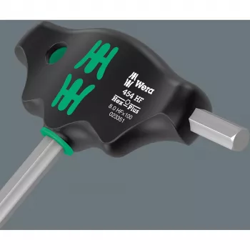 T-Griff-Set Wera Serie 400 454/7 HF, 7-teiliges T-Griff-Innensechskant- und Schraubendreher-Set