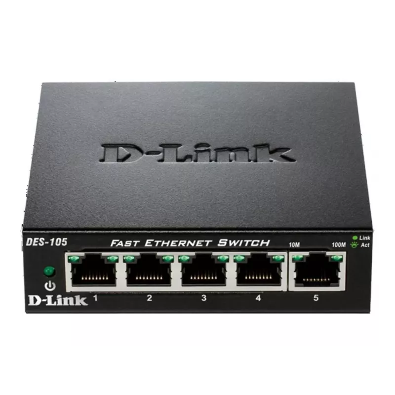 D-Link DES-105 Unmanaged L2 Schwarz