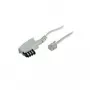 Telefonkabel S/CONN 70046-W 6 m Weiß