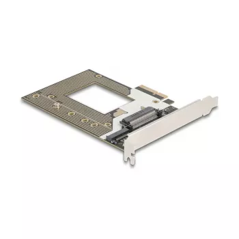 Interne M.2- / U.2-Adapterkarte DELOCK 90854 — PCIe 4.0 (Host: PCIe, Ausgänge: M.2 Key M 110 mm, U.2)