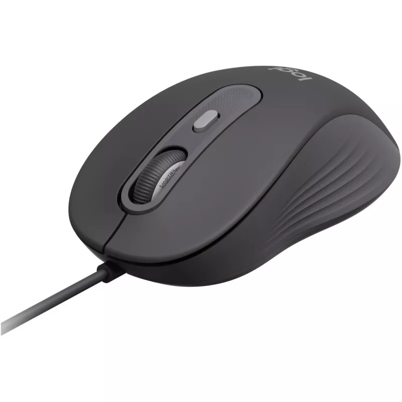 Logitech Signature Wired M520 for Business Optical Wired Maus USB-C Plug-and-Play Windows/Mac/Chrome/PC/laptops - Graphite