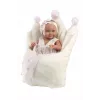 Vinyl Babypuppe 40 cm von Llorens mit realistischen Merkmalen und weichem Körper