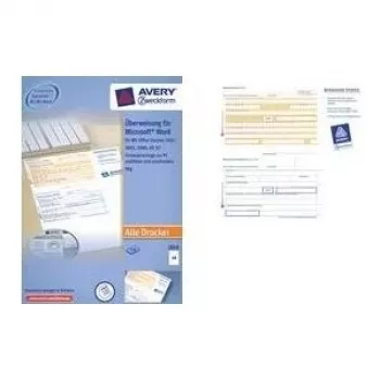 Wiederablösbare, mikrogelochte A4-Etiketten AVERY 2817-200, im Blattformat, bedruckbar
